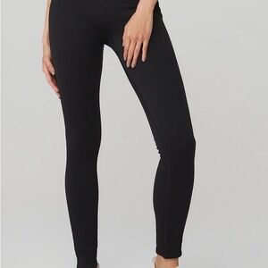 Alo Yoga Black Ribbed Leggings